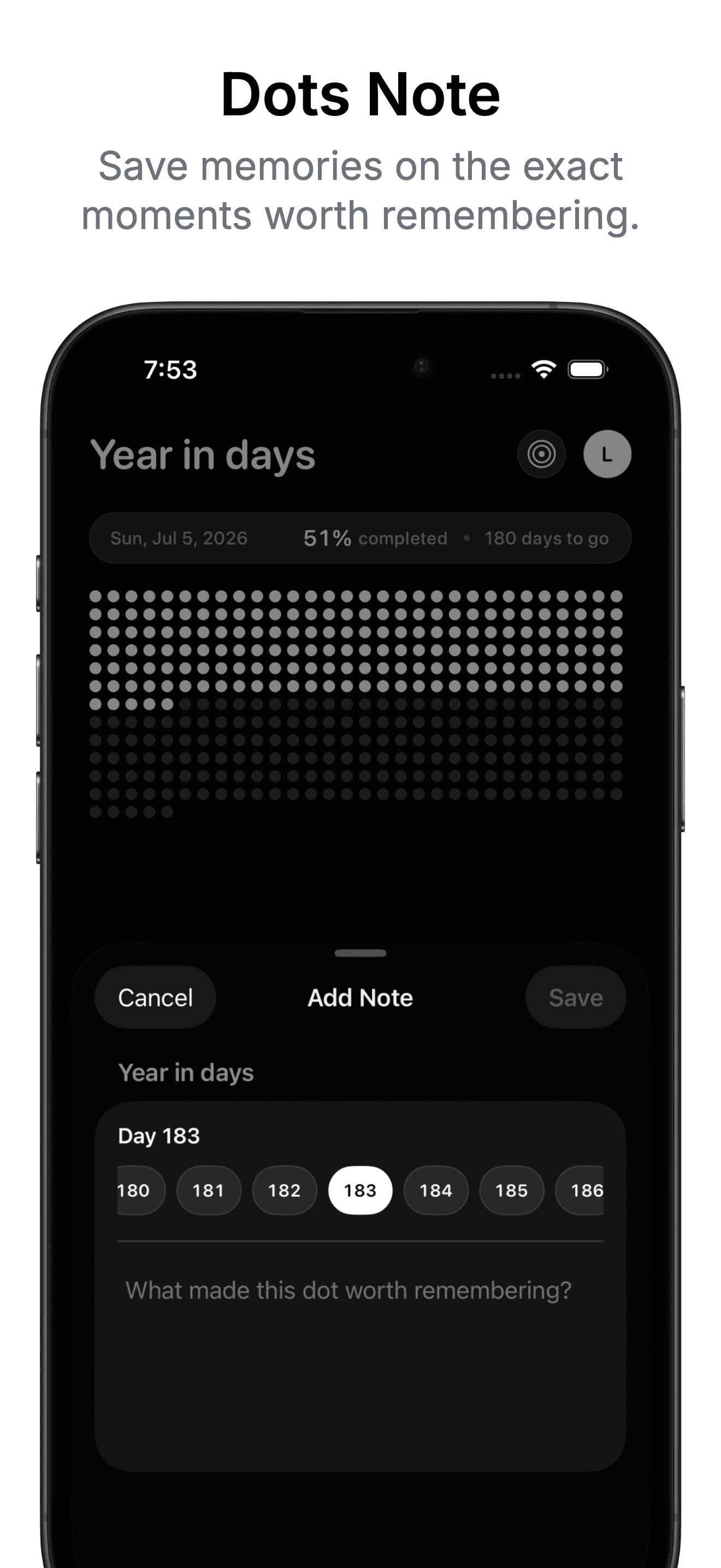 Dots Dots Note App Store screenshot